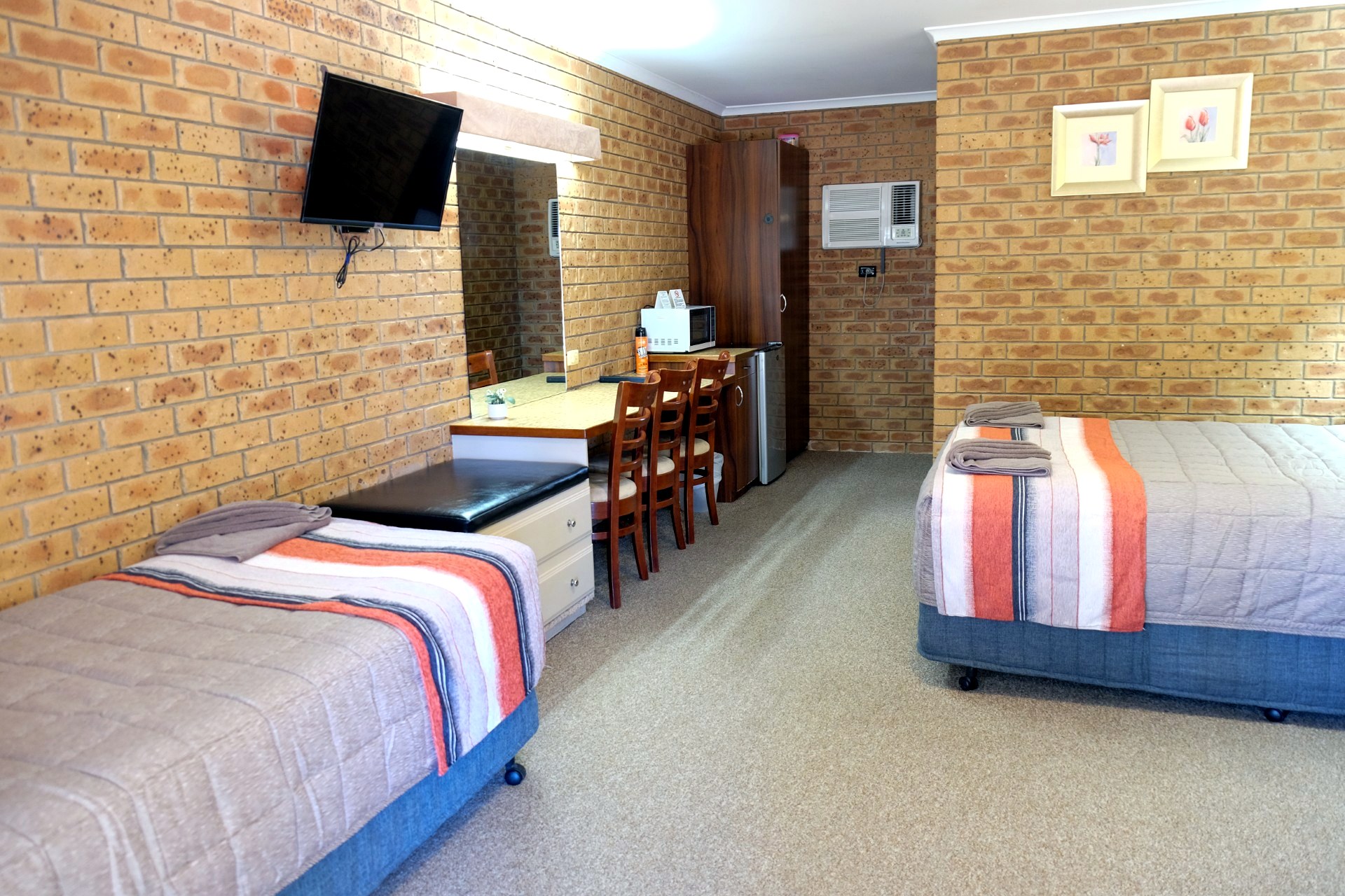 The Twin Room opening onto the garden